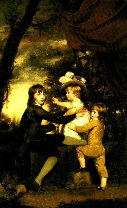 Sir Joshua Reynolds the lamb children Spain oil painting art
